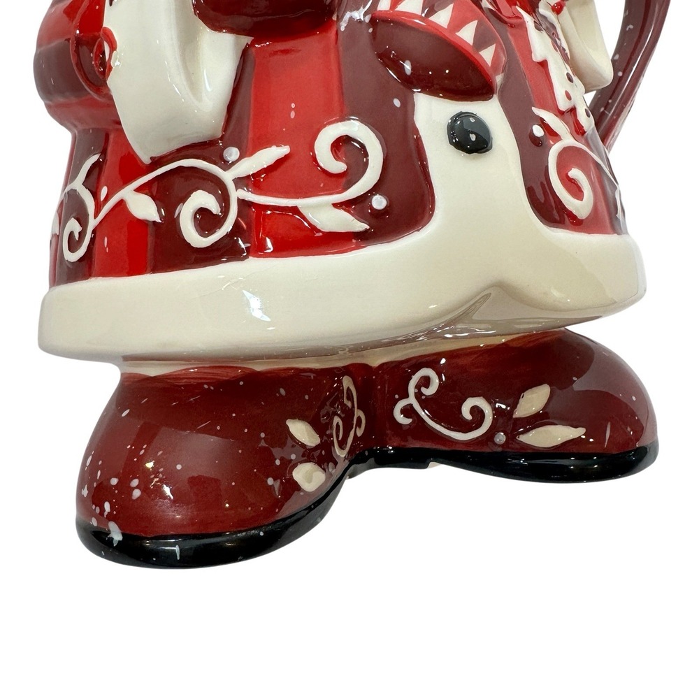 Bella Casa by Ganz Santa Claus Ceramic Christmas Pitcher 8.5" Holiday Decor - Picture 13 of 16